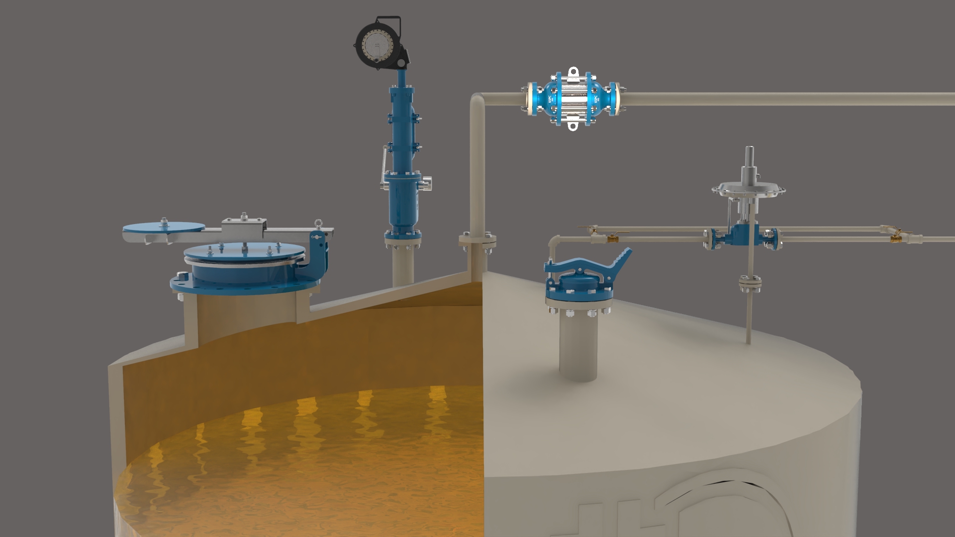 KFD Flame Arrester Tank Installation View